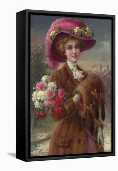 Winter Beauty, 1910-Emile Vernon-Framed Stretched Canvas