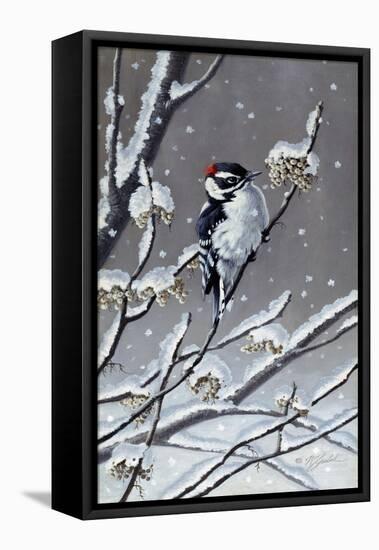 Winter Berries-Wilhelm Goebel-Framed Stretched Canvas