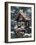 Winter Birdhouse-William Vanderdasson-Framed Giclee Print