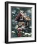 Winter Birdhouse-William Vanderdasson-Framed Premium Giclee Print