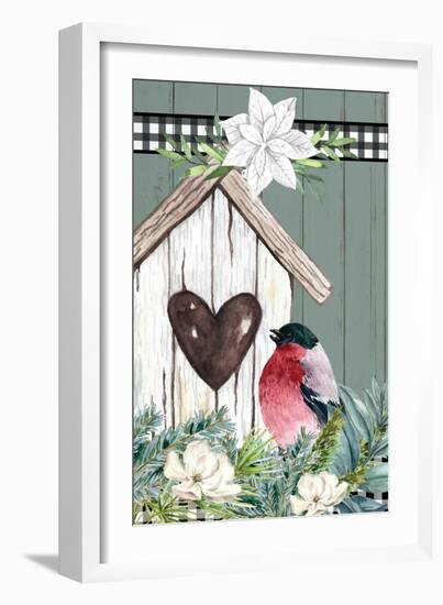 Winter Birdhouse-Kimberly Allen-Framed Art Print