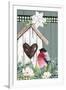 Winter Birdhouse-Kimberly Allen-Framed Art Print