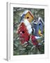 Winter Birdhouses-William Vanderdasson-Framed Giclee Print