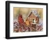 Winter Birds Buffet-William Vanderdasson-Framed Giclee Print