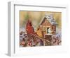 Winter Birds Buffet-William Vanderdasson-Framed Giclee Print