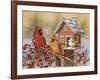 Winter Birds Buffet-William Vanderdasson-Framed Giclee Print