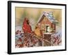 Winter Birds Buffet-William Vanderdasson-Framed Giclee Print