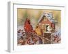 Winter Birds Buffet-William Vanderdasson-Framed Giclee Print