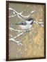 Winter Birds Chicadee Neutral-Beth Grove-Framed Art Print