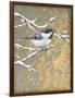 Winter Birds Chicadee Neutral-Beth Grove-Framed Art Print