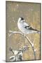 Winter Birds Goldfinch Neutral-Beth Grove-Mounted Art Print