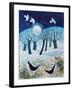 Winter Birds in the Snow, 2019,-Lisa Graa Jensen-Framed Giclee Print