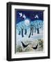 Winter Birds in the Snow, 2019,-Lisa Graa Jensen-Framed Giclee Print