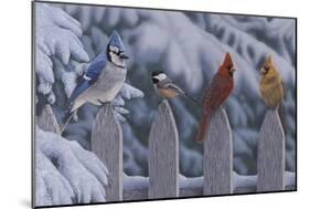 Winter Birds-Jeffrey Hoff-Mounted Giclee Print