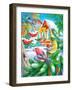 Winter Birds-Olga Kovaleva-Framed Giclee Print