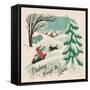 Winter Bliss IV-Janelle Penner-Framed Stretched Canvas