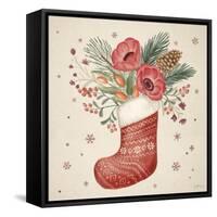 Winter Blooms V-Janelle Penner-Framed Stretched Canvas