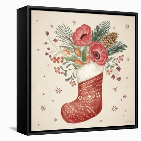 Winter Blooms V-Janelle Penner-Framed Stretched Canvas