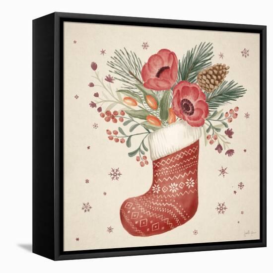 Winter Blooms V-Janelle Penner-Framed Stretched Canvas