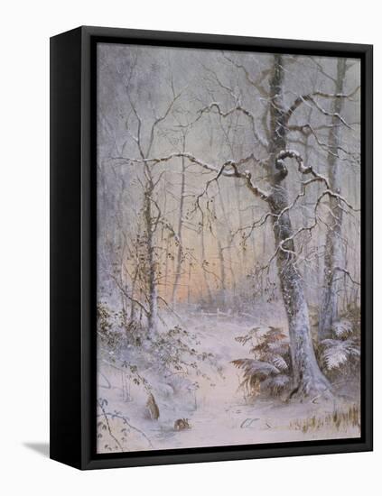 Winter Breakfast-Joseph Farquharson-Framed Stretched Canvas