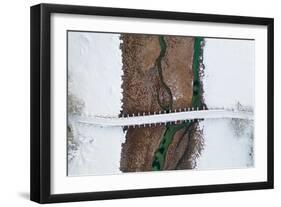 Winter Bridge-Ales Krivec-Framed Giclee Print