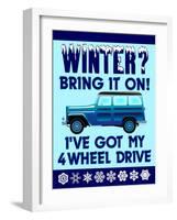 Winter Bring it 4WD-Mark Frost-Framed Giclee Print