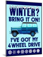 Winter Bring it 4WD-Mark Frost-Mounted Giclee Print