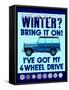 Winter Bring it 4WD-Mark Frost-Framed Stretched Canvas