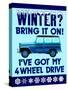 Winter Bring it 4WD-Mark Frost-Stretched Canvas