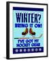 Winter Bring it Hockey-Mark Frost-Framed Giclee Print