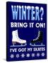 Winter Bring it Skates-Mark Frost-Stretched Canvas