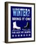 Winter Bring it Skates-Mark Frost-Framed Giclee Print