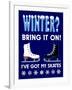 Winter Bring it Skates-Mark Frost-Framed Giclee Print