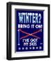 Winter Bring it Skis-Mark Frost-Framed Premium Giclee Print