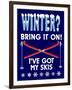 Winter Bring it Skis-Mark Frost-Framed Giclee Print