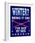 Winter Bring it Skis-Mark Frost-Framed Giclee Print