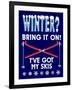 Winter Bring it Skis-Mark Frost-Framed Giclee Print