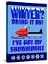 Winter Bring it Snowmobile-Mark Frost-Stretched Canvas