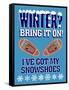 Winter Bring it Snowshoes-Mark Frost-Framed Stretched Canvas