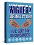 Winter Bring it Snowshoes-Mark Frost-Stretched Canvas