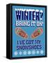 Winter Bring it Snowshoes-Mark Frost-Framed Stretched Canvas