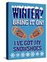 Winter Bring it Snowshoes-Mark Frost-Stretched Canvas