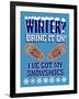 Winter Bring it Snowshoes-Mark Frost-Framed Giclee Print