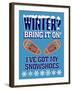 Winter Bring it Snowshoes-Mark Frost-Framed Giclee Print