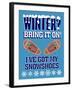 Winter Bring it Snowshoes-Mark Frost-Framed Giclee Print