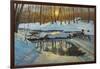 Winter Brook Sunset-Bruce Dumas-Framed Giclee Print