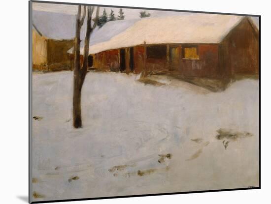 Winter by Erik Theodor Werenskiold-Erik Theodor Werenskiold-Mounted Giclee Print