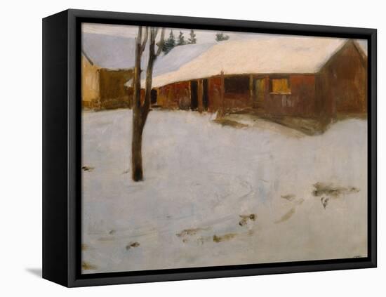 Winter by Erik Theodor Werenskiold-Erik Theodor Werenskiold-Framed Stretched Canvas