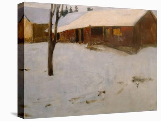 Winter by Erik Theodor Werenskiold-Erik Theodor Werenskiold-Stretched Canvas