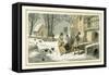 Winter by William Shakespeare-Myles Birket Foster-Framed Stretched Canvas